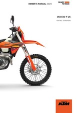 KTM Owners Manual Book Guide 2026 350 EXC-F US