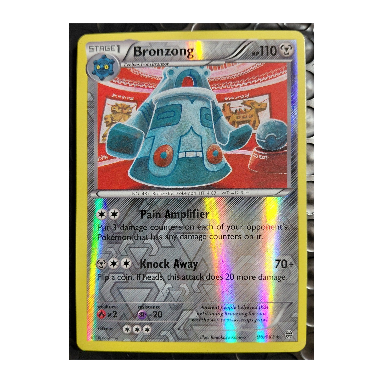 Pokemon TCG Bronzong XY - BREAKthrough 96/162 Rare Reverse Holo NM