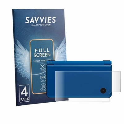 4x Full-Screen Schutz Folie für Nintendo DSi XL (Gehäuse) 3D Edge Display