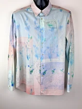 PAUL SMITH SHIRT Size XL - Unbelievably Gorgeous Map Design New , Never Worn