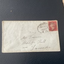 Stamps, GB = 3 x “EARLY” Victorian penny red on covers, interesting postmarks