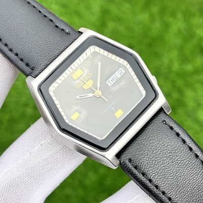 Vintage Seiko Hexagon patina Dial Automatic Japan Made Men's