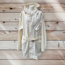 Polo Ralph Lauren Ventile Hooded DMZ Regetta Parka Coat White Medium -RRP £1,199