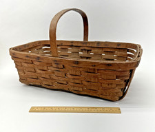 XL Large Wooden Splint Gathering Basket Primi...