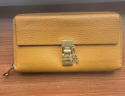 Chloé Yellow Drew Long Wallet