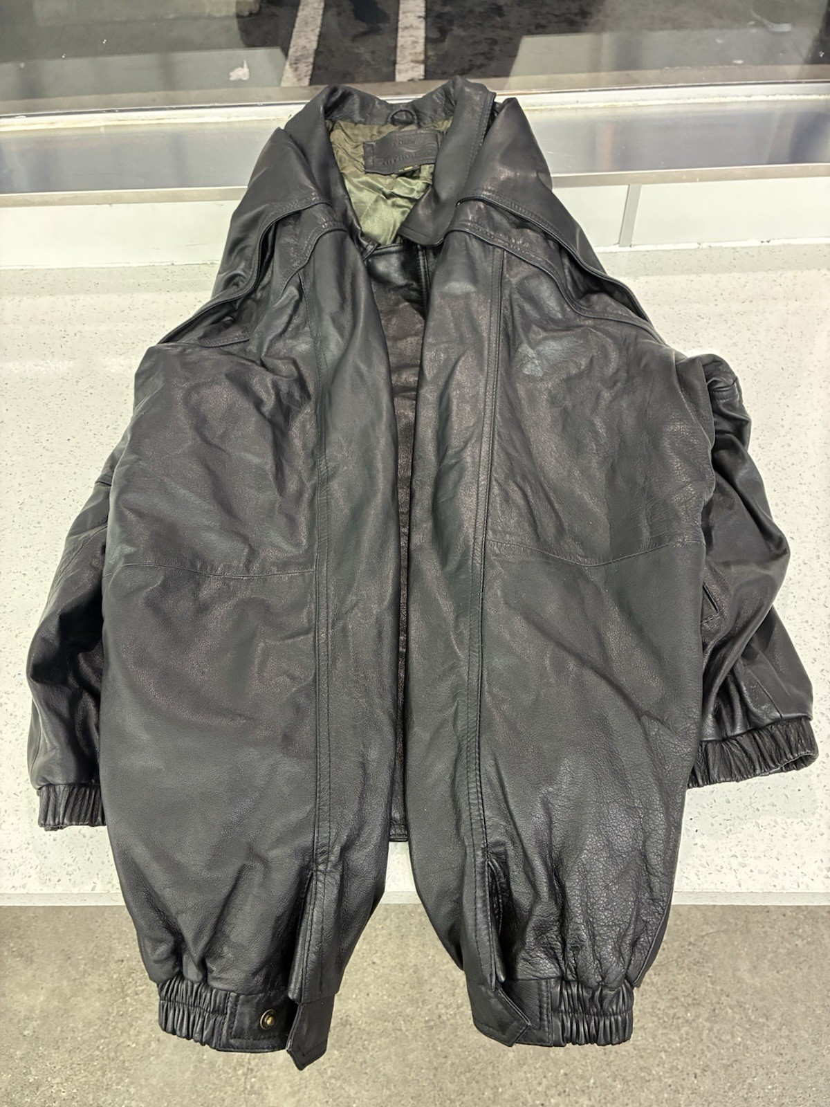 VTG Java Sun Microsystems XXL Leather Bomber Jack… - image 14