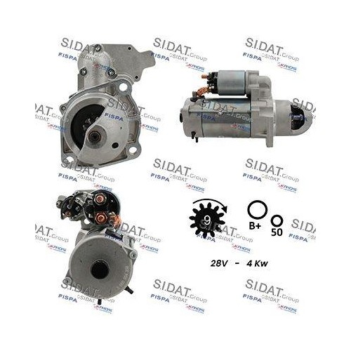 Démarreur Sidat S24BH0061 pour trajets sereins en camion