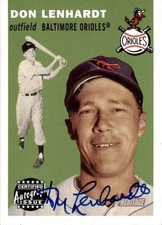 2003 Topps Heritage Real One Autographs #RO-DL Don Lenhardt Auto Orioles