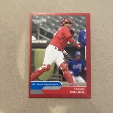 2004 Topps Bazooka #275 Yadier Molina Red Border Fielding Rookie Card RC