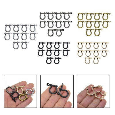 10 Stück Schnallen Bogen Schäkel Mehrzweck Schlüsselringe Schwerlast Kette