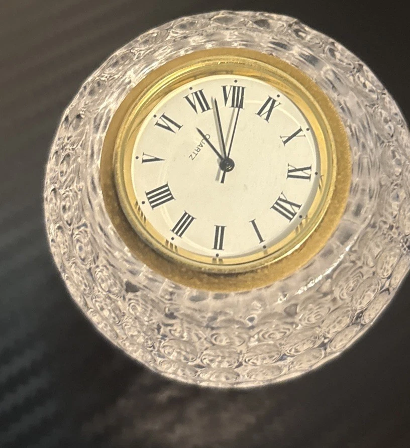 Things Remembered Golf Crystal Clock Gold - Image 4 of 4