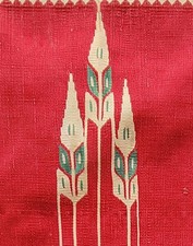 PALAZIALE POUF TENDA IN SETA E COTONE ZOK Valance broccato fantastico ARTE DA PARETE*