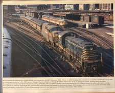 Framed Train Photo Chicago Dearborn Station Monon C&WI Erie Lackawanna 1967