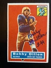 Bobby Dillon Autographed 1956 Topps Football Card #103 Packers Hall of Fame