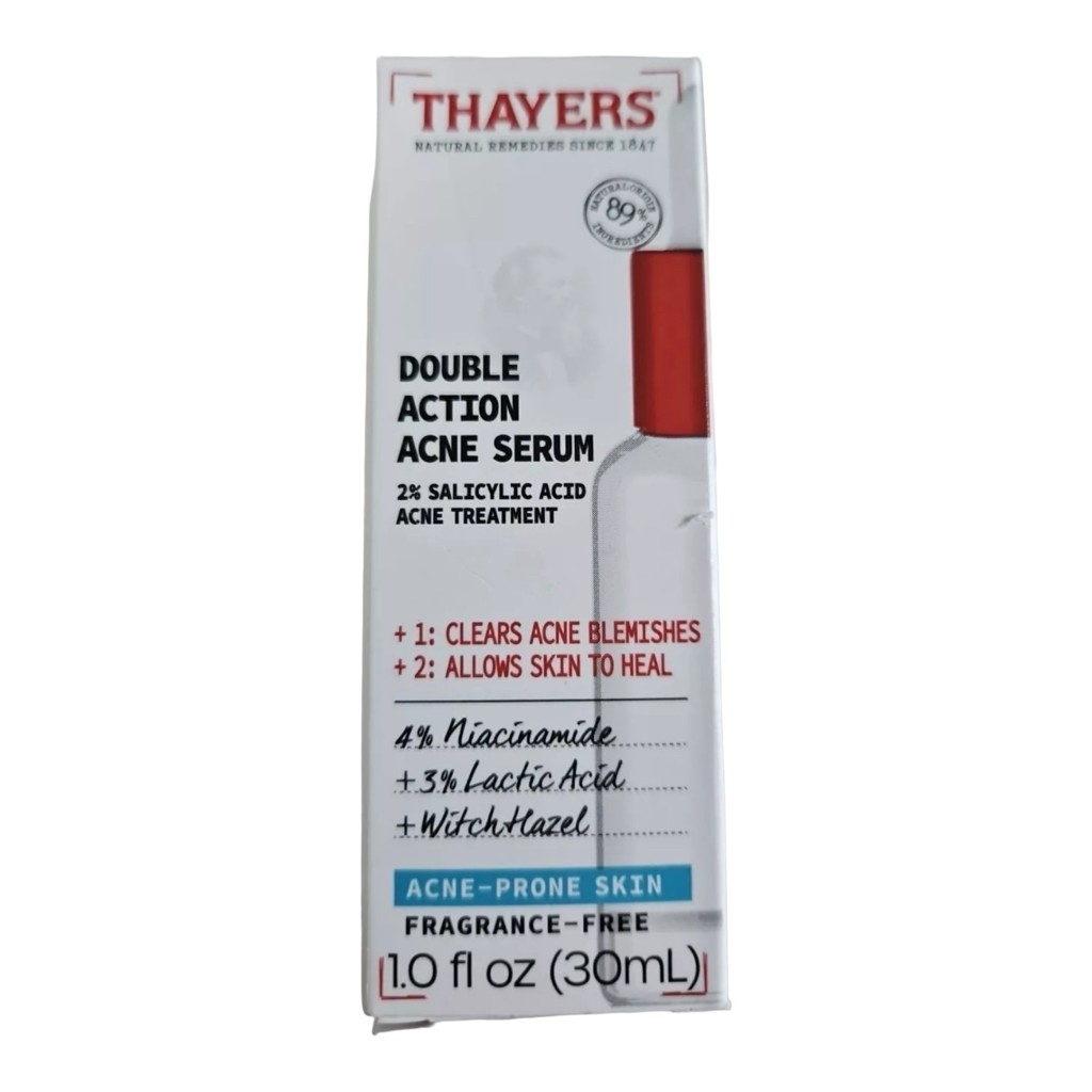 Thayers Double Action Acne Serum Niacinamide Lactic Witch Ha