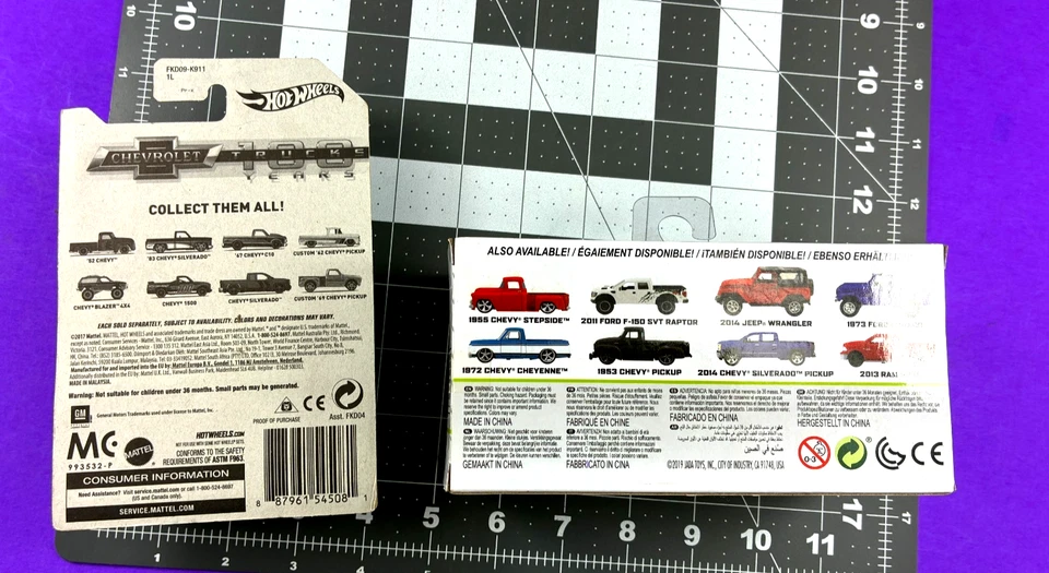 Jada Toys Hot Wheels Just Trucks 1980 Chevy Blazer 1:32 HW "83 Silverado 1/64 PP - Image 3 of 3