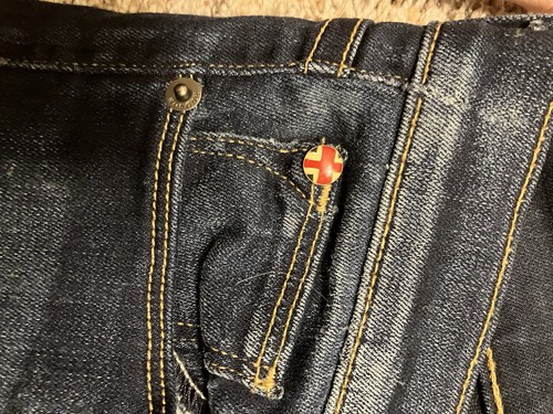 Hudson Krista Crop Skinny Jeans Womens 30 Dark Wash Made In USA Raw Hem - Afbeelding 6 van 10
