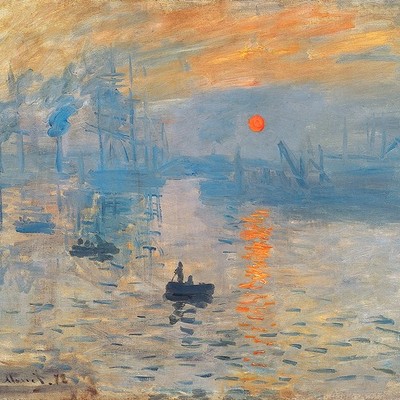 DECORARTS Impression Sunrise by Monet Wall Art Giclee Prints Framed Canvas