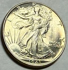 New Listing1943 flashy BU silver WALKING LIBERTY half dollar. #md2