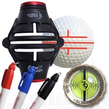 , 360-Degree Golf Ball Marker  Slope Reading by Bubble Angle Alignment Tool ...