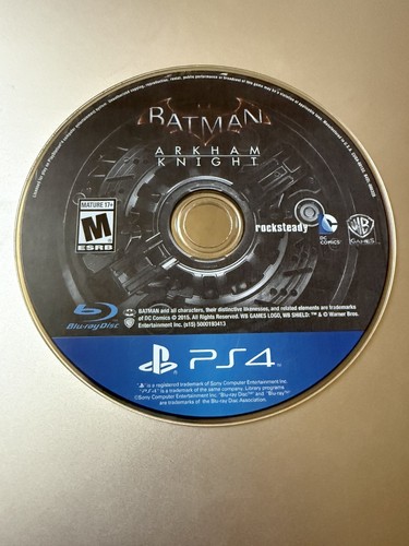 Batman: Arkham Knight (PlayStation 4, 2015) DISC ONLY NO TRACKING (#2910)