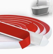 118 Peel Stick Flexible Silicone Quarter Round Trim Molding - White - NEW