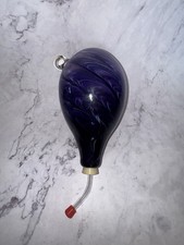 Hummingbird Feeder Hand Blown PURPLE Art-Glass SIGNED  Dated by Artist 2013