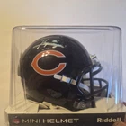 Kyle Monangai Signed Auto Chicago Bears Mini Football helmet JSA Sticker COA
