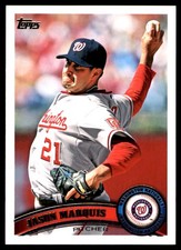 Jason Marquis 2011 Topps Nationals #WAS12 Nationals MLB READ FREE SHIPPING