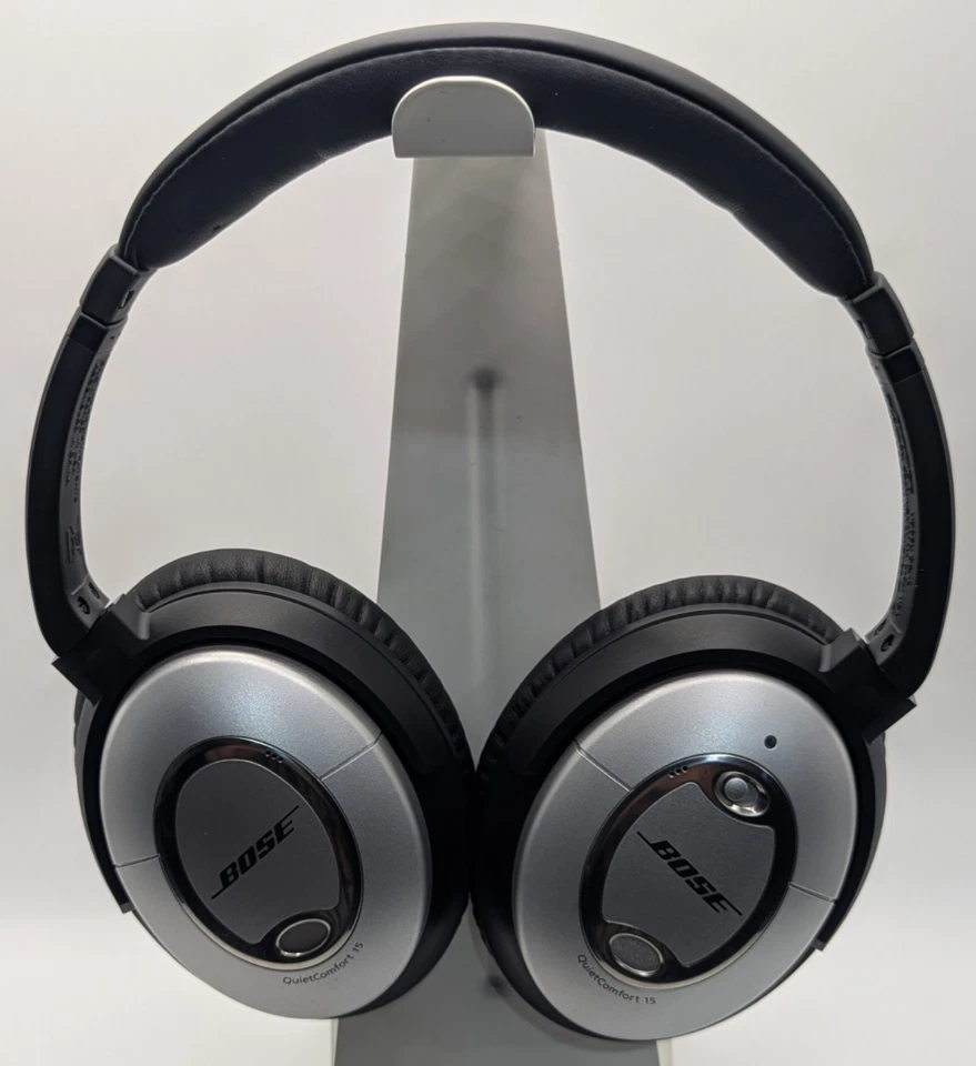 Bose QC-15 QuietComfort 15 Acoustic Noise Canceling Headphones w Case Tested - Image 3 of 4