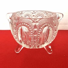 Degenhart Glass Gypsy Pot Glass Toothpick Holder Salt Cellar 3 Footed