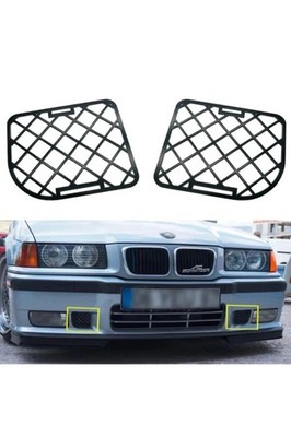 Fit For M3 BMW E36 1992-1999 Bumper Metal Grille Set 2 pcs