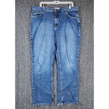 Faded Glory Jeans Women 18 1972 Special Edition Blue Dark Stone Straight Leg EUC