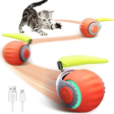 Interactive Cat Toy for Indoor Cats, Two Speed Smart Automatic Cat Toy Moving