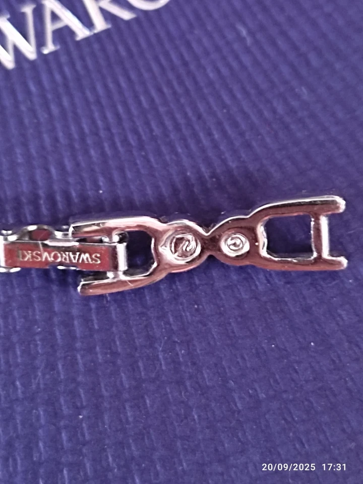 Swarovski Swan Clip Di Allungamento Braccialetti O Collane Modello Tennis - Immagine 3 di 4