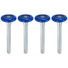 4-Pack Nylon Garage Door Rollers,1.8" Rollers 4.72" Stem for Flap Doors,Blue