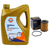MotoröL Set Gulf Formula FS 5W-30 4 Liter + ÖLfilter FüR Suzuki Ignis II Swift