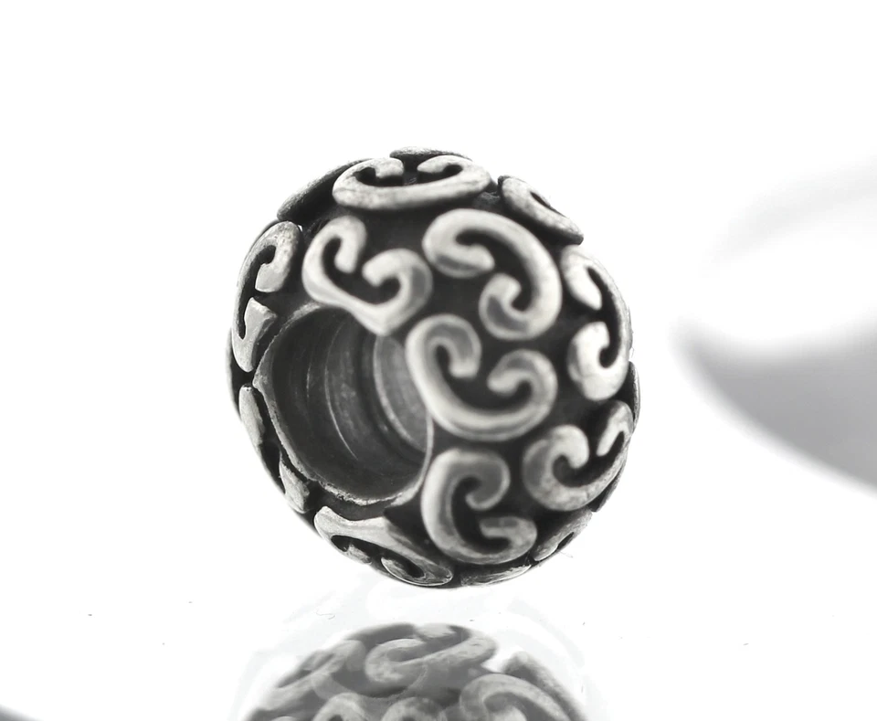 original Pandora ALE Charm ornamental verzierte Kugel 925er Silber 3,57g - Bild 3 von 4