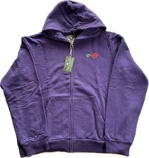 Denim Tears America Sportswear Zip Hoodie Purple Size Large Brand New Sale