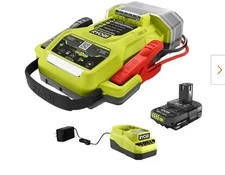 RYOBI 18V 1600A Jump Starter with 2.0 Ah Battery and Charger P7110