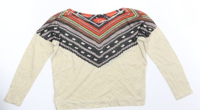 QED London Damen Pullover Sweatshirt Mehrfarbig Argyle/Diamant Größe M