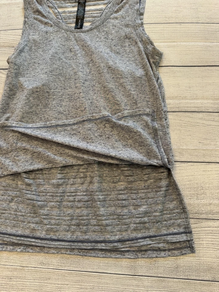 RBX Майка женщин средний серый вересковый V шеи с ремешками спортивная спортзал - Изображение 3 из 4