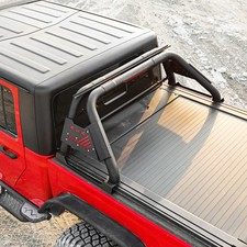 Universal Pickup Truck Roll Bar Sport Chase Rack Led Brake Light Textured Black Universal Pickup Truck Roll Bar Sport Chase Rack Led Brake Light Textured Black
