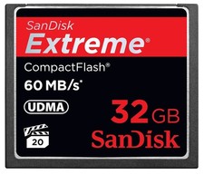 32GB Sandisk Extreme 60MB/s UDMA CF Compactflash Memory Card