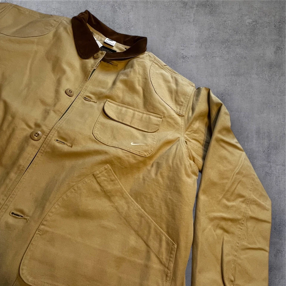 Abrigo de trabajo Nike Life forrado en franela chaqueta de trabajo de sésamo FZ0132-252 para hombre talla XL Foto 3 de 4