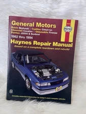 Haynes Repair Manual General Motors 1982-1994 # 38015 Skyhawk Cavalier Sunbird