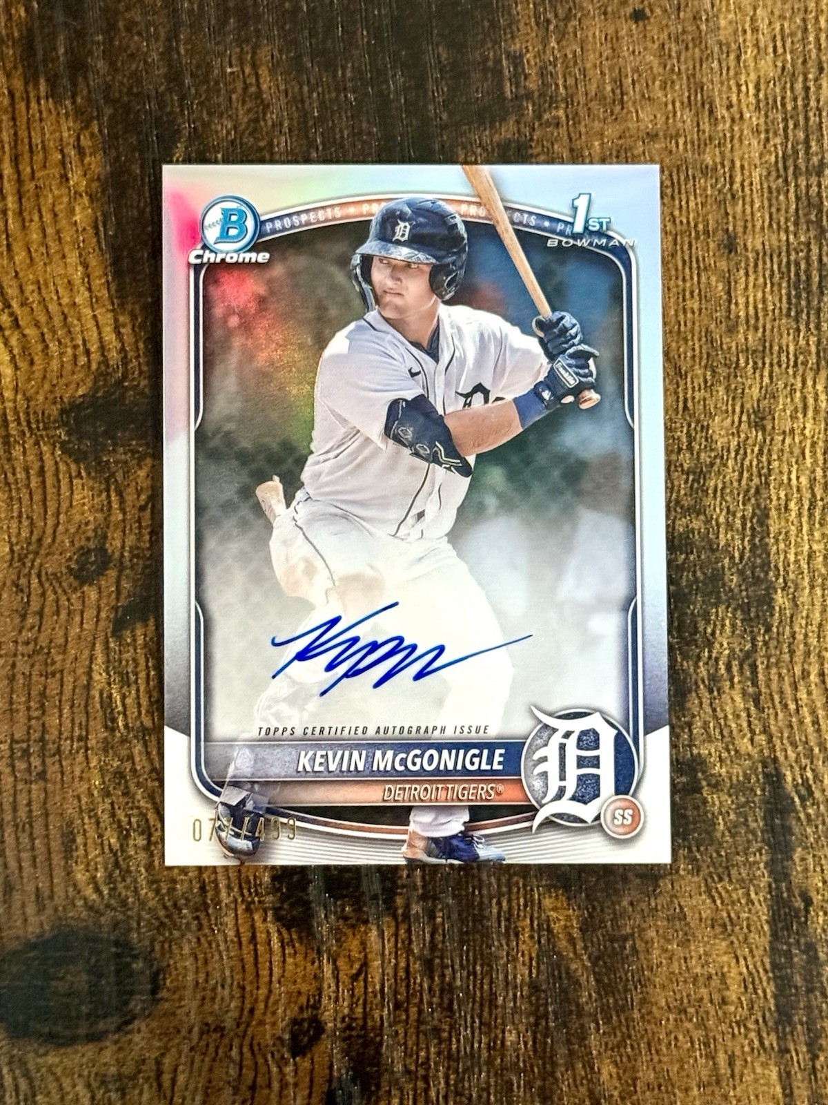 💥KEVIN MCGONIGLE💥2025 Bowman Chrome Auto 1st Refractor /499🔥