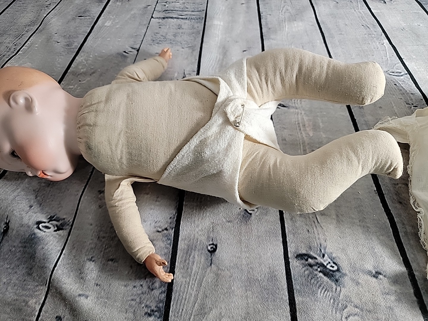 1924 A.M. Armand Marseille Dream Baby Doll - 341/4 Blue Glass Sleep Eyes 16"