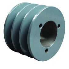 1/2 In To 1-5/8 In Quick Detachable Bushed Bore 3 Groove V-Belt Pulley 3 In Od,