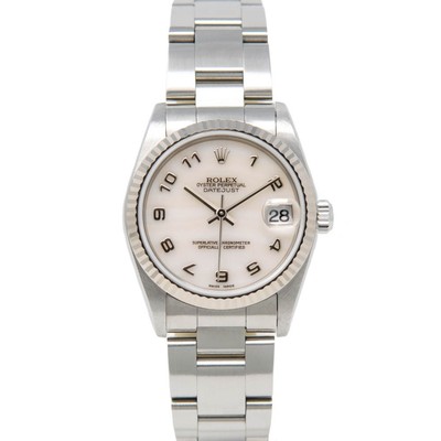 Rolex Datejust 31, 68274, Steel & White Gold, Mother of Pearl Arabic Dial, Oy...